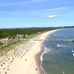 mit Meerblick und Balkon, gratis Nutzung vom AHOI Erlebnisbad und Sauna in Sellin - Meeresblick FeWo 26 * Goehren (Ruegen)