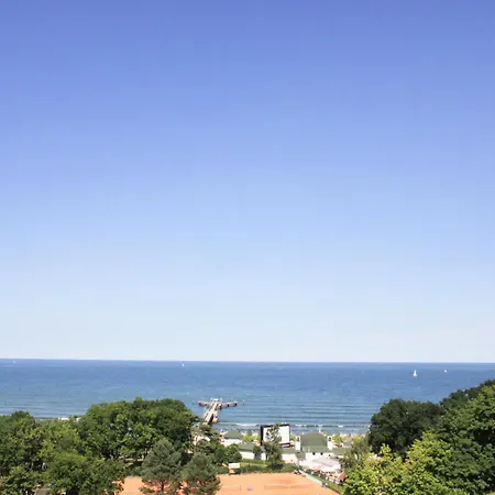 mit Meerblick und Balkon, gratis Nutzung vom AHOI Erlebnisbad und Sauna in Sellin - Meeresblick FeWo 26 Apartment Goehren (Ruegen)